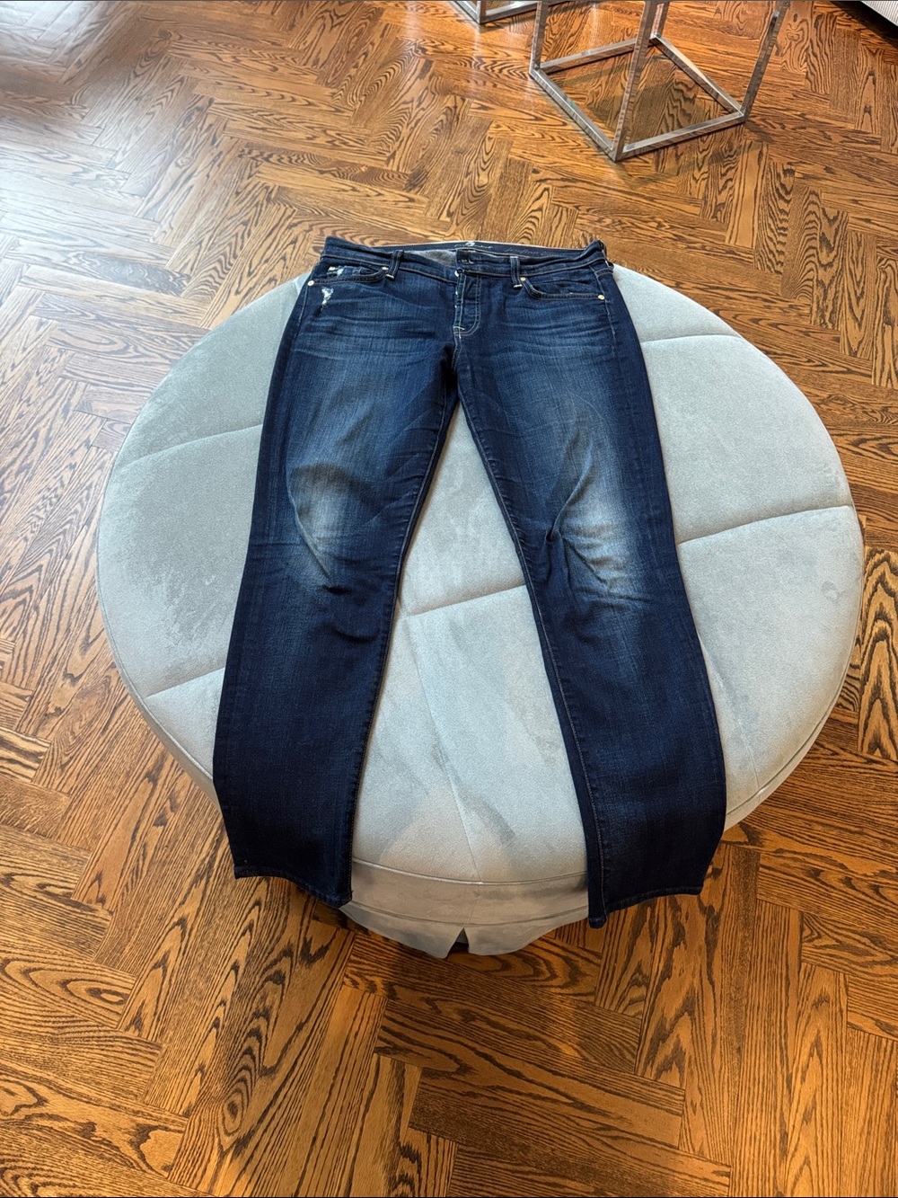 7 For All Mankind Dark Indigo Skinny Jeans